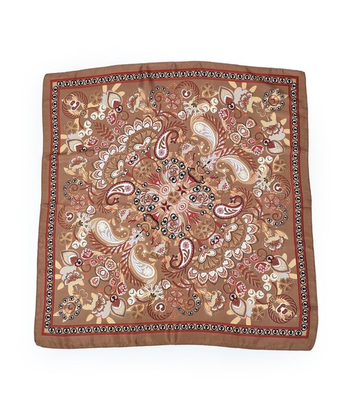 MIAN （ミアン）の「オータムトーンマルチスカーフ（バンダナ/スカーフ・レディース・アイボリー/ブラウン/グリーン・FREE）」の15枚目の写真