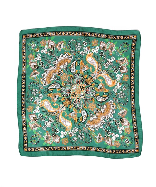 MIAN （ミアン）の「オータムトーンマルチスカーフ（バンダナ/スカーフ・レディース・アイボリー/ブラウン/グリーン・FREE）」の16枚目の写真