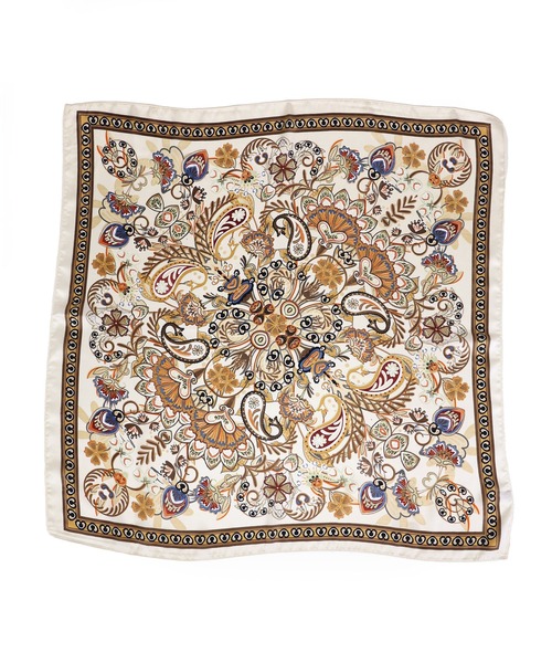 MIAN （ミアン）の「オータムトーンマルチスカーフ（バンダナ/スカーフ・レディース・アイボリー/ブラウン/グリーン・FREE）」の17枚目の写真