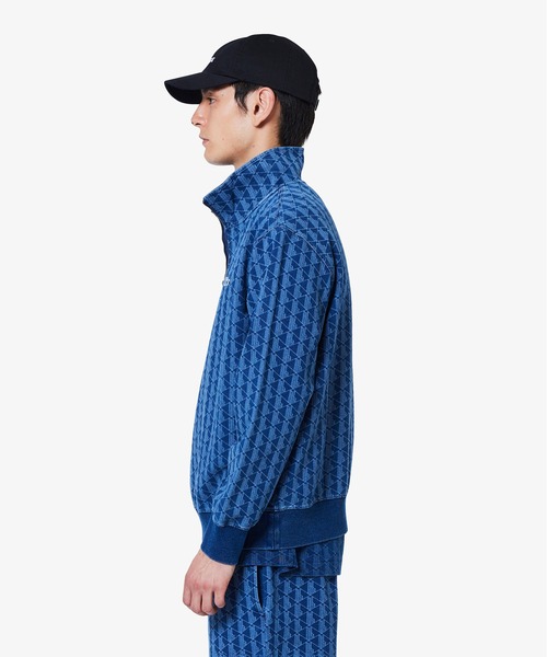 LACOSTE（ラコステ）の「インディゴスウェットモノグラムトラックジャケット（ジャージ・メンズ・ライトインディゴブルー/インディゴブルー・3/2/4/5）」の6枚目の写真