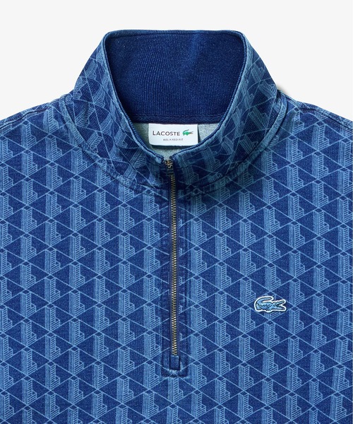 LACOSTE（ラコステ）の「インディゴスウェットモノグラムトラックジャケット（ジャージ・メンズ・ライトインディゴブルー/インディゴブルー・3/2/4/5）」の9枚目の写真