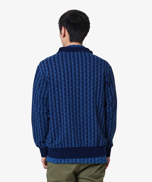 LACOSTE（ラコステ）の「インディゴスウェットモノグラムトラックジャケット（ジャージ・メンズ・ライトインディゴブルー/インディゴブルー・3/2/4/5）」の12枚目の写真