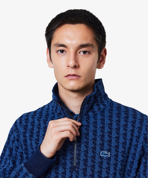 LACOSTE（ラコステ）の「インディゴスウェットモノグラムトラックジャケット（ジャージ・メンズ・ライトインディゴブルー/インディゴブルー・3/2/4/5）」の13枚目の写真