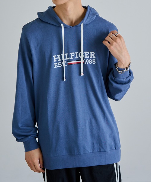 TOMMY HILFIGER(トミーヒルフィガー)の「【TOMMY HILFIGER】ロゴプリント パーカー 09T4505(パーカー・メンズ・グレー/ブルー/ネイビー・M/L/XL/S)」の15枚目の写真