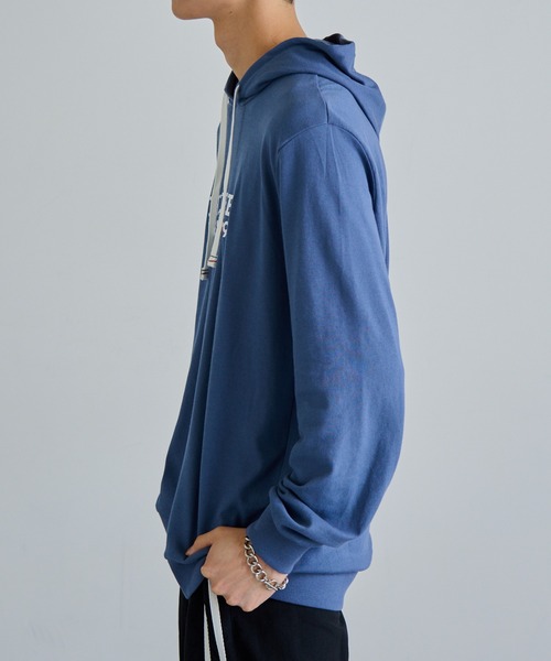 TOMMY HILFIGER(トミーヒルフィガー)の「【TOMMY HILFIGER】ロゴプリント パーカー 09T4505(パーカー・メンズ・グレー/ブルー/ネイビー・M/L/XL/S)」の16枚目の写真
