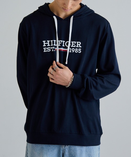 TOMMY HILFIGER(トミーヒルフィガー)の「【TOMMY HILFIGER】ロゴプリント パーカー 09T4505(パーカー・メンズ・グレー/ブルー/ネイビー・M/L/XL/S)」の21枚目の写真