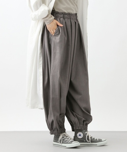 セール】《natural by clip》TRギャザータックパンツ[プチサイズあり