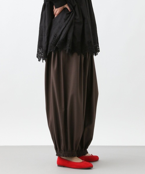 セール】《natural by clip》TRギャザータックパンツ[プチサイズあり