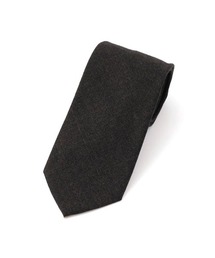 Perfect Suit FActory | スーツ生地ネクタイ【日本製/WOOL100%】無地 ブラウン(ネクタイ)