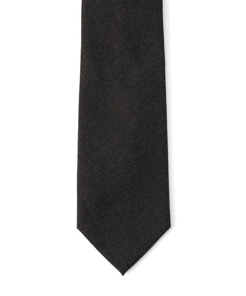 Perfect Suit FActory（パーフェクトスーツファクトリー）の「スーツ生地ネクタイ【日本製/WOOL100％】無地　ブラウン（ネクタイ・メンズ・ブラウン・FREE）」の2枚目の写真