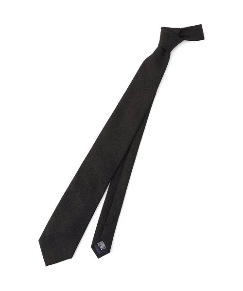 Perfect Suit FActory（パーフェクトスーツファクトリー）の「スーツ生地ネクタイ【日本製/WOOL100％】無地　ブラウン（ネクタイ・メンズ・ブラウン・FREE）」の3枚目の写真