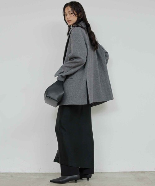 GALLARDAGALANTE（ガリャルダガランテ）の「圧縮メルトンジャコート（テーラードジャケット・レディース・グレー・FREE）」の6枚目の写真