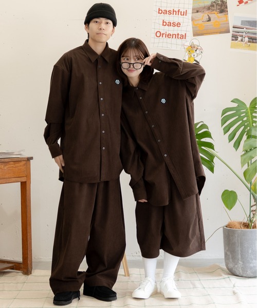 bashful base Oriental(バッシュフルベースオリエンタル)の「【bbO】ビッグシルエットコーデュロイシャツジャケット(シャツ/ブラウス・メンズ・ブラック/ブラウン・MEDIUM/LARGE)」の20枚目の写真