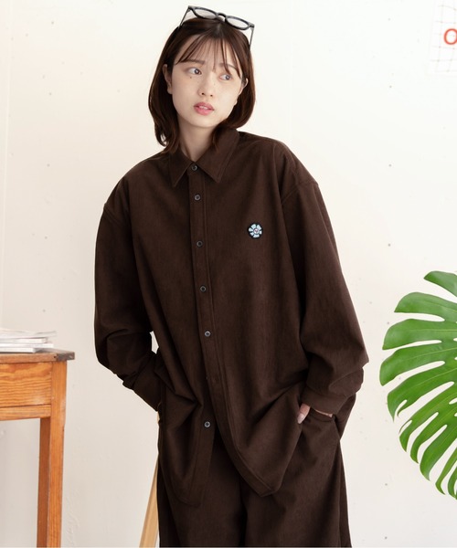bashful base Oriental(バッシュフルベースオリエンタル)の「【bbO】ビッグシルエットコーデュロイシャツジャケット(シャツ/ブラウス・メンズ・ブラック/ブラウン・MEDIUM/LARGE)」の18枚目の写真