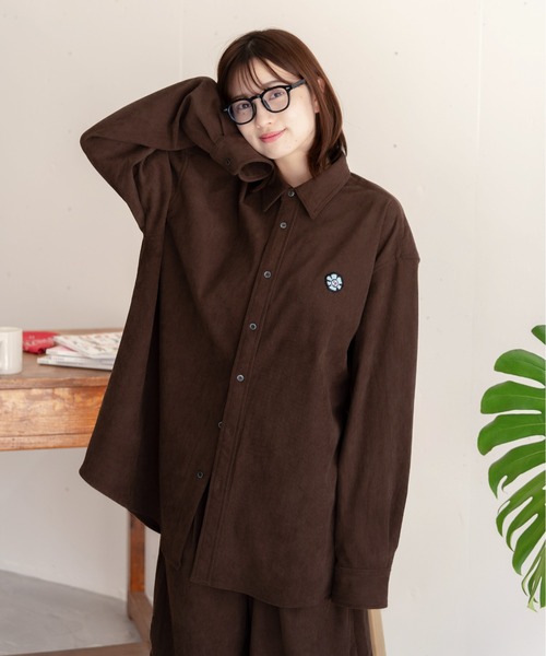 bashful base Oriental(バッシュフルベースオリエンタル)の「【bbO】ビッグシルエットコーデュロイシャツジャケット(シャツ/ブラウス・メンズ・ブラック/ブラウン・MEDIUM/LARGE)」の16枚目の写真