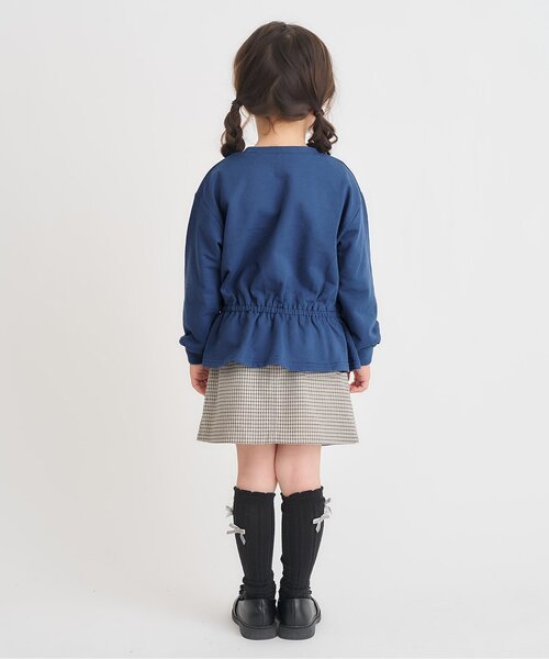 apres les cours(アプレレクール)の「【WEB限定/ジュニア対応】スウェットライクペプラムロゴトップス(Tシャツ/カットソー・キッズ・ブラウン/ピンク/その他3/ミント/ネイビー/オレンジ/クリーム・80/90/100/110/120/130/140)」の14枚目の写真