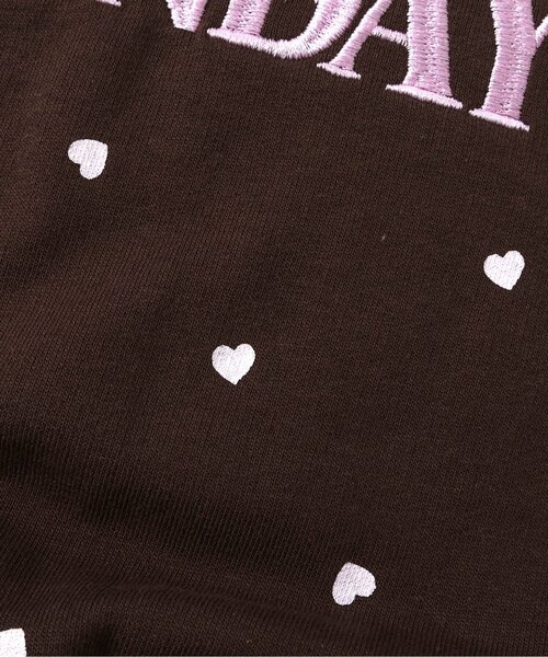 apres les cours(アプレレクール)の「【WEB限定/ジュニア対応】スウェットライクペプラムロゴトップス(Tシャツ/カットソー・キッズ・ブラウン/ピンク/その他3/ミント/ネイビー/オレンジ/クリーム・80/90/100/110/120/130/140)」の21枚目の写真