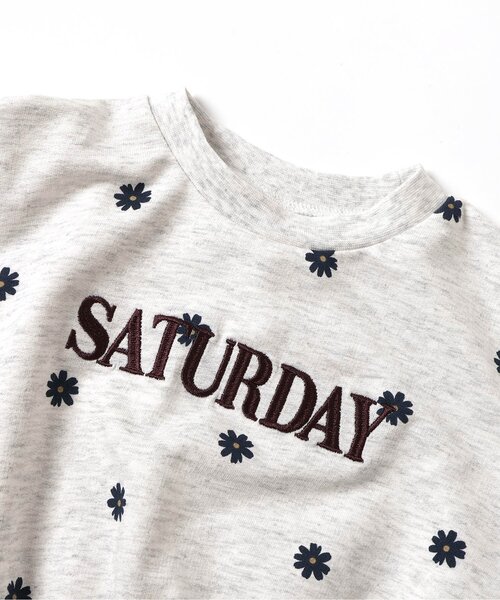 apres les cours(アプレレクール)の「【WEB限定/ジュニア対応】スウェットライクペプラムロゴトップス(Tシャツ/カットソー・キッズ・ブラウン/ピンク/その他3/ミント/ネイビー/オレンジ/クリーム・80/90/100/110/120/130/140)」の22枚目の写真