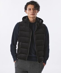 EPOCA UOMO（エポカウォモ）の「＊Safari11月号掲載＊ベロアツイルジャージーダウンベスト（ダウンベスト）」