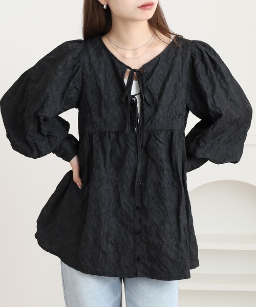 セール】2wayJQパフスリチュニック（シャツ/ブラウス）｜FUNALIVE