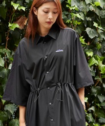 THOUSAND MILE(サウザンドマイル)のTHOUSAND MILE/サウザンドマイル 3/4 SLEEVE SNAP OP 7分袖 シャツワンピース(シャツワンピース)