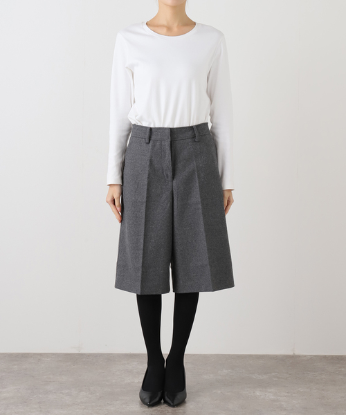 La TOTALITE（ラトータリテ）の「Le / ル ウールバミューダパンツ（その他パンツ・レディース・チャコールグレー・38/36）」の5枚目の写真