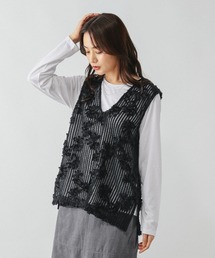 GLOBAL WORK | モチーフレースベストセット/599565(Tシャツ/カットソー)