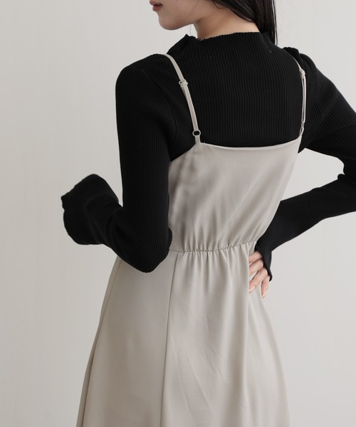 nouvellemoi（ヌーベルモイ）の「フレアキャミワンピース（ワンピース・レディース・ブラック/アイボリー/ベージュ系その他/グレー・L/M/S）」の20枚目の写真