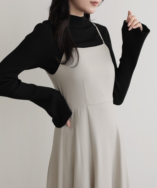 nouvellemoi（ヌーベルモイ）の「フレアキャミワンピース（ワンピース・レディース・ブラック/アイボリー/ベージュ系その他/グレー・L/M/S）」の22枚目の写真