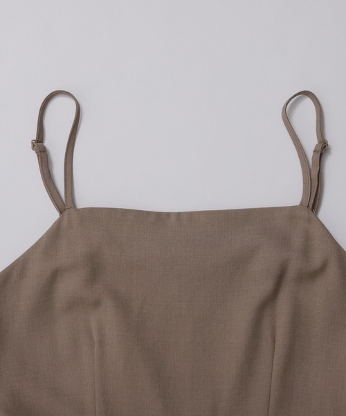 nouvellemoi（ヌーベルモイ）の「フレアキャミワンピース（ワンピース・レディース・ブラック/アイボリー/ベージュ系その他/グレー・L/M/S）」の6枚目の写真