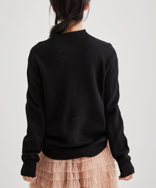Lace Ladies(レースレディース)の「ウールタッチ モックネック ベーシック ニット プルオーバー(ニット/セーター・レディース・ブラウン/グレー/ブラック/アイボリー・FREE)」の8枚目の写真
