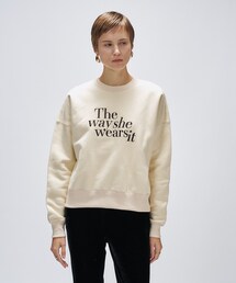 cloenc（クロエンス）の「【マシンウォッシュ】刺繍ロゴスウェット（スウェット）」