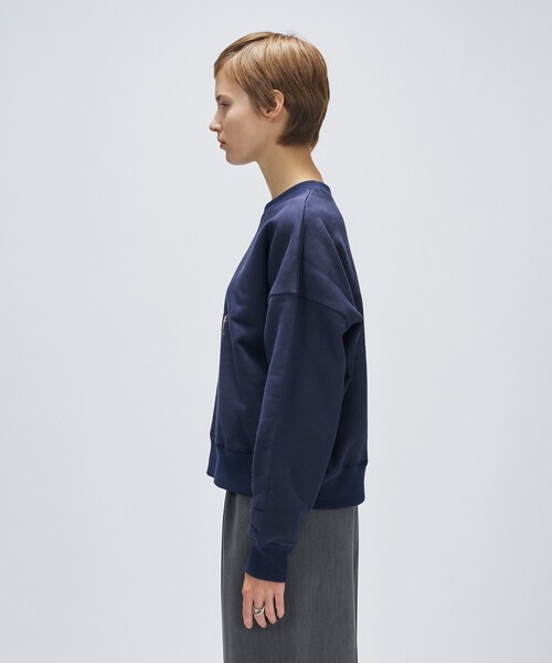 cloenc（クロエンス）の「【マシンウォッシュ】刺繍ロゴスウェット（スウェット・レディース・ホワイト系3/グレー系/ネイビー系・02）」の16枚目の写真