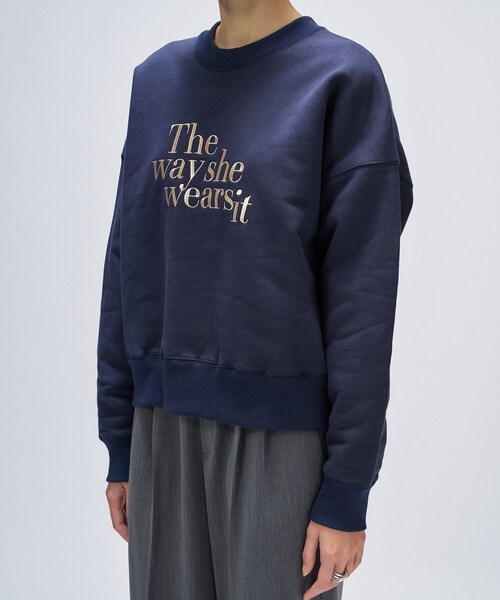 マシンウォッシュ】刺繍ロゴスウェット（スウェット）｜cloenc