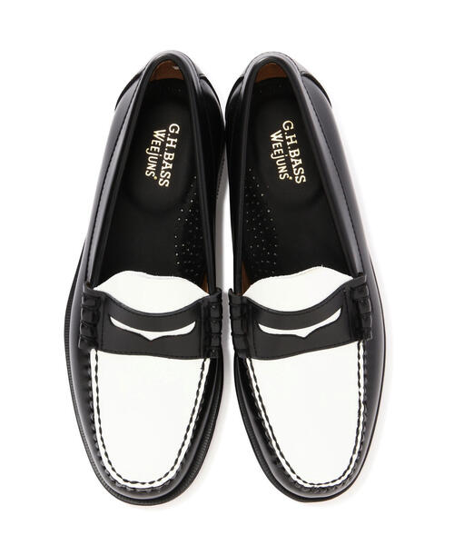 G.H.BASS（ジーエイチバス）の「G.H.BASS (ジーエイチバス)LARSON MOC PENNY /BA11010H（ローファー・メンズ・ブラック系その他・9/8/7.5/7/8.5）」の2枚目の写真