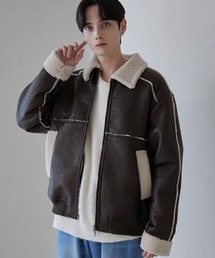 LUENNA（ルエナ）の「【LUENNA】Fake Mouton Short Boa Jacket / フェイクムートンショートボアジャケット（ブルゾン・レディース）」