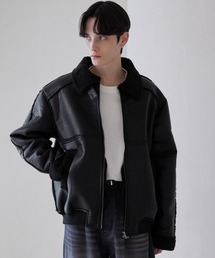 LUENNA（ルエナ）の「【LUENNA】Fake Mouton Short Boa Jacket / フェイクムートンショートボアジャケット（ブルゾン）」