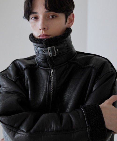 LUENNA】Fake Mouton Short Boa Jacket / フェイクムートンショート