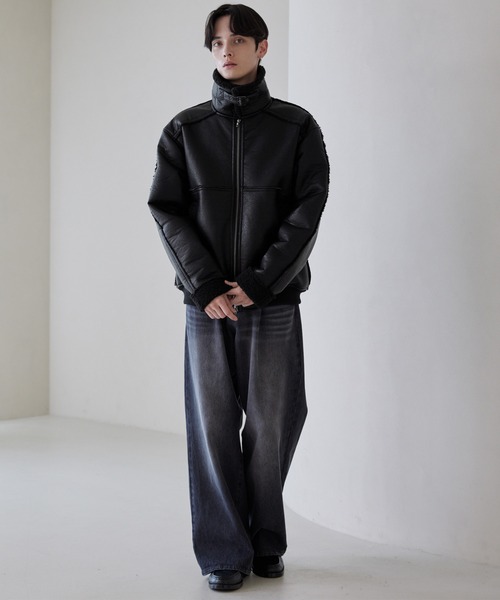 LUENNA】Fake Mouton Short Boa Jacket / フェイクムートンショート