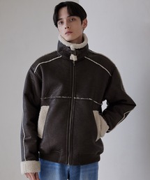 LUENNA（ルエナ）の「【LUENNA】Fake Mouton Short Boa Jacket / フェイクムートンショートボアジャケット（ブルゾン）」