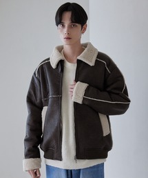 LUENNA（ルエナ）の「【LUENNA】Fake Mouton Short Boa Jacket / フェイクムートンショートボアジャケット（ブルゾン）」