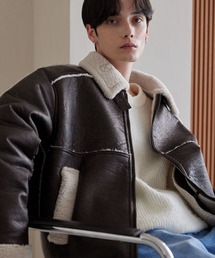LUENNA（ルエナ）の「【LUENNA】Fake Mouton Short Boa Jacket / フェイクムートンショートボアジャケット（ブルゾン）」