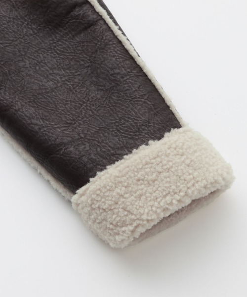 LUENNA（ルエナ）の「【LUENNA】Fake Mouton Short Boa Jacket / フェイクムートンショートボアジャケット（ブルゾン・メンズ・ブラック/ブラウン・L/M/S）」の20枚目の写真