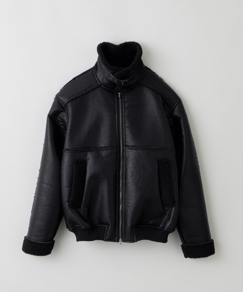 LUENNA】Fake Mouton Short Boa Jacket / フェイクムートンショート