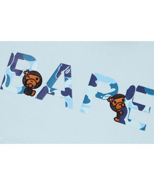 A BATHING APE（アベイシングエイプ）の「ABC CAMO LOGO WITH BABY LISA PULLOVER HOODIE（パーカー・レディース・ブルー/ピンク・SMALL/MEDIUM）」の5枚目の写真