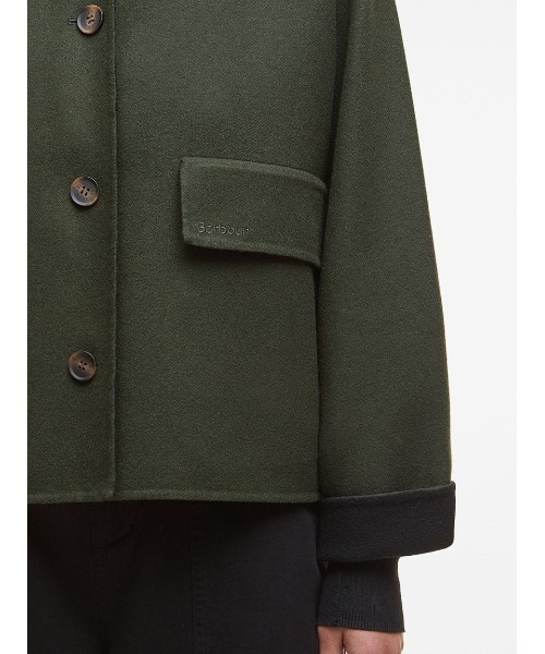 Barbour(バブアー)の「Leoni オーバー シャツジャケット(レディース)(シャツ/ブラウス・レディース・ブラック/オリーブ・6/8)」の8枚目の写真