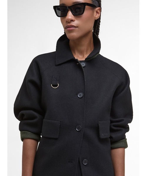 Barbour(バブアー)の「Leoni オーバー シャツジャケット(レディース)(シャツ/ブラウス・レディース・ブラック/オリーブ・6/8)」の12枚目の写真