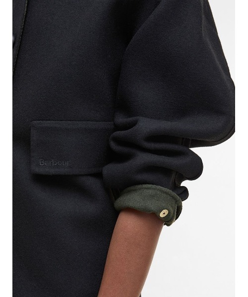 Barbour(バブアー)の「Leoni オーバー シャツジャケット(レディース)(シャツ/ブラウス・レディース・ブラック/オリーブ・6/8)」の14枚目の写真