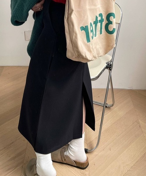 cammie（キャミー）の「ペンシルスカート（スカート・レディース・ブラック/グレー・L/M）」の5枚目の写真