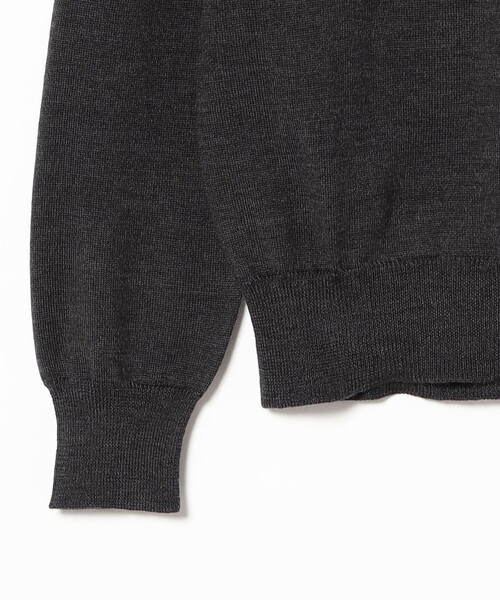 MORGANO（モルガーノ）の「【別注】MORGANO / 21ゲージ モックネック ニット（ニット/セーター・メンズ・ブラック系その他4/ライトブラウン/イエロー系その他6/ブラック/パープル・44/52/50/48/46）」の8枚目の写真